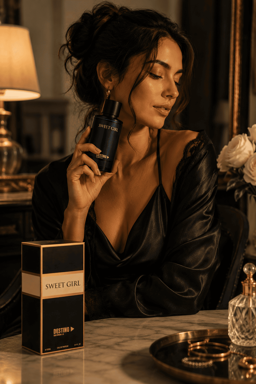 Sweet Girl shown in a lifestyle photograph with a model