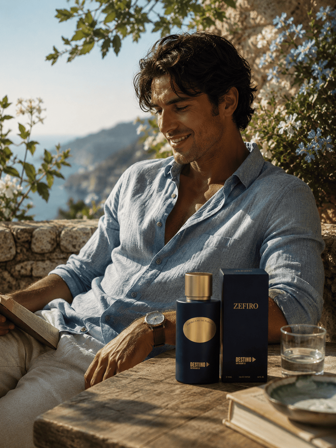 Zefiro shown in a lifestyle photograph with a model